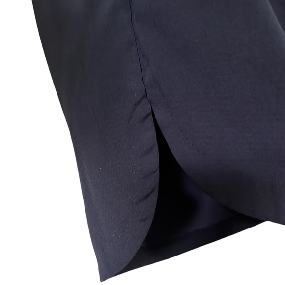 H&M Navy Work Dress Back Cut Out Midi Length size 2 - Picture 7 of 8